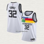 Karl-Anthony Towns NO 32 Camiseta Minnesota Timberwolves Ciudad 2022-23 Blanco