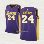 Kobe Bryant NO 24 Camiseta Nino Los Angeles Lakers Statehombret 2017-18 Violeta
