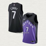 Kyle Lowry NO 7 Camiseta Toronto Raptors Earned 2020-21 Negro Violeta