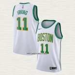 Kyrie Irving NO 11 Camiseta Boston Celtics Ciudad Blanco