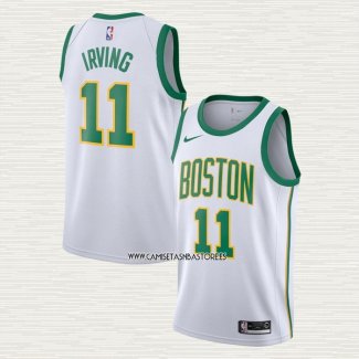 Kyrie Irving NO 11 Camiseta Boston Celtics Ciudad Blanco
