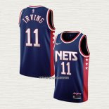 Kyrie Irving NO 11 Camiseta Brooklyn Nets Ciudad 2021-22 Azul