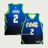 Kyrie Irving NO 2 Camiseta Dallas Mavericks Ciudad Azul