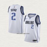 Kyrie Irving NO 2 Camiseta Nino Dallas Mavericks Association Blanco