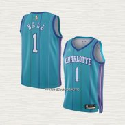 LaMelo Ball NO 1 Camiseta Nino Charlotte Hornets Classic 2023-24 Verde