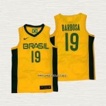 Leandro Barbosa NO 19 Camiseta Brasil 2019 FIBA Basketball World Cup Amarillo