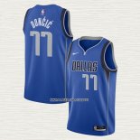Luka Doncic NO 77 Camiseta Dallas Mavericks Icon 2020-21 Azul