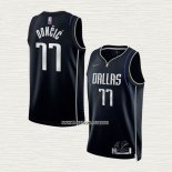 Luka Doncic NO 77 Camiseta Dallas Mavericks Select Series Negro