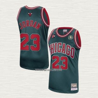 Michael Jordan NO 23 Camiseta Chicago Bulls Mitchell & Ness 1997-98 Verde