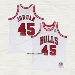 Michael Jordan NO 45 Camiseta Chicago Bulls Mitchell & Ness 1994-95 Blanco