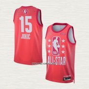 Nikola Jokic NO 15 Camiseta Denver Nuggets All Star 2022 Granate