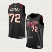 Rayan Rupert NO 72 Camiseta Portland Trail Blazers Ciudad 2023-24 Negro