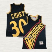 Stephen Curry NO 30 Camiseta Golden State Warriors Mitchell & Ness Big Face Azul