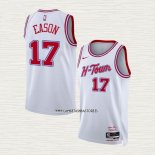 Tari Eason NO 17 Camiseta Houston Rockets Ciudad 2023-24 Blanco