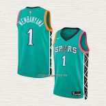 Victor Wembanyama NO 1 Camiseta San Antonio Spurs Ciudad 2022-23 Verde