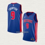 Ausar Thompson NO 9 Camiseta Detroit Pistons Icon Azul