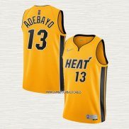 Bam Adebayo NO 13 Camiseta Miami Heat Earned 2020-21 Oro