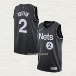 Blake Griffin NO 2 Camiseta Brooklyn Nets Earned 2020-21 Negro