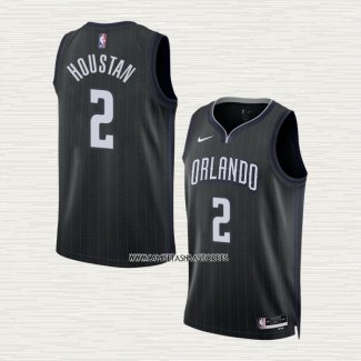 Caleb Houstan NO 2 Camiseta Orlando Magic Ciudad 2022-23 Negro