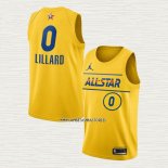 Damian Lillard NO 0 Camiseta Portland Trail Blazers All Star 2021 Oro
