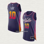 Damion Lee NO 10 Camiseta Phoenix Suns Ciudad Autentico 2023-24 Violeta