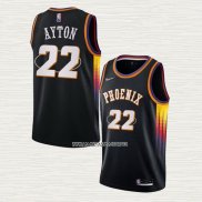 Deandre Ayton NO 22 Camiseta Phoenix Suns 75th Anniversary 2022 Negro