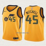 Donovan Mitchell NO 45 Camiseta Nino Utah Jazz Statement 2017-18 Amarillo