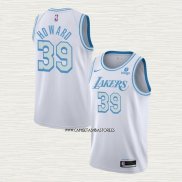 Dwight Howard NO 39 Camiseta Los Angeles Lakers Ciudad 2021-22 Blanco