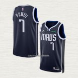 Dwight Powell NO 7 Camiseta Dallas Mavericks Statement 2022-23 Azul