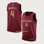 Evan Mobley NO 4 Camiseta Cleveland Cavaliers Icon 2022-23 Rojo