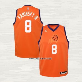 Frank Kaminsky III Camiseta Nino Phoenix Suns Statement 2020-21 Naranja