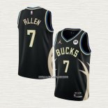 Grayson Allen NO 7 Camiseta Milwaukee Bucks Statement 2022-23 Negro