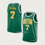 Jaylen Brown NO 7 Camiseta Boston Celtics Earned 2018-19 Verde