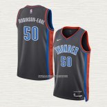 Jeremiah Robinson-Earl NO 50 Camiseta Oklahoma City Thunder Ciudad 2022-23 Gris