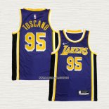 Juan Toscano-Anderson NO 95 Camiseta Los Angeles Lakers Statement 2020-21 Violeta