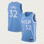 Karl-Anthony Towns NO 32 Camiseta Minnesota Timberwolves Ciudad Edition 2019-20 Azul