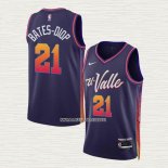 Keita Bates-Diop NO 21 Camiseta Phoenix Suns Ciudad 2023-24 Violeta
