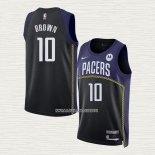 Kendall Brown NO 10 Camiseta Indiana Pacers Ciudad 2022-23 Azul