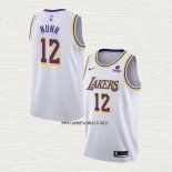 Kendrick Nunn NO 12 Camiseta Los Angeles Lakers Association 2021-22 Blanco