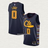 Kevin Love NO 0 Camiseta Cleveland Cavaliers Ciudad Azul