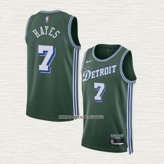 Killian Hayes NO 7 Camiseta Detroit Pistons Ciudad 2022-23 Verde