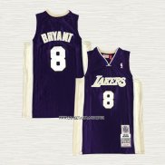 Kobe Bryant NO 8 Camiseta Los Angeles Lakers Hardwood Classics Hall Of Fame 2020 Violeta