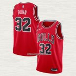 Kris Dunn NO 32 Camiseta Chicago Bulls Icon Rojo