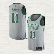 Kyrie Irving NO 11 Camiseta Boston Celtics Ciudad 2018-19 Gris