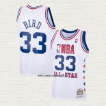 Larry Bird NO 33 Camiseta All Star 1985 Blanco