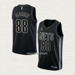 Markieff Morris NO 88 Camiseta Brooklyn Nets Statement 2022-23 Negro