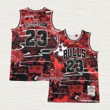 Michael Jordan NO 23 Camiseta Chicago Bulls Mitchell & Ness Lunar New Year Rojo