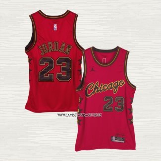 Michael Jordan NO 23 Camiseta Chicago Bulls Rojo