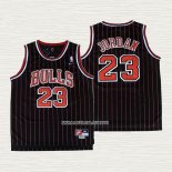 Michael Jordan NO 23 Camiseta Nino Chicago Bulls Retro 1995-96 Negro