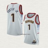Michael Porter JR. NO 1 Camiseta Denver Nuggets Ciudad 2022-23 Blanco